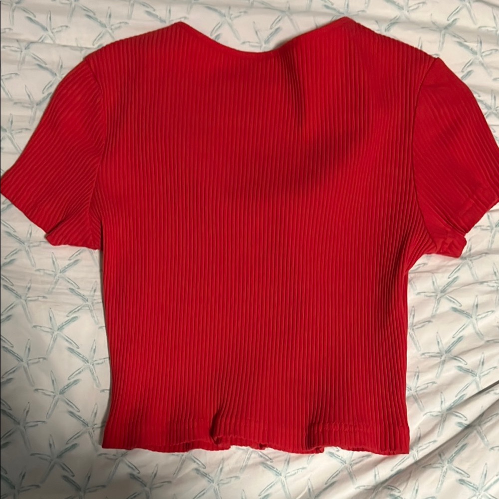 Red Crop Top - Picture 4 of 4